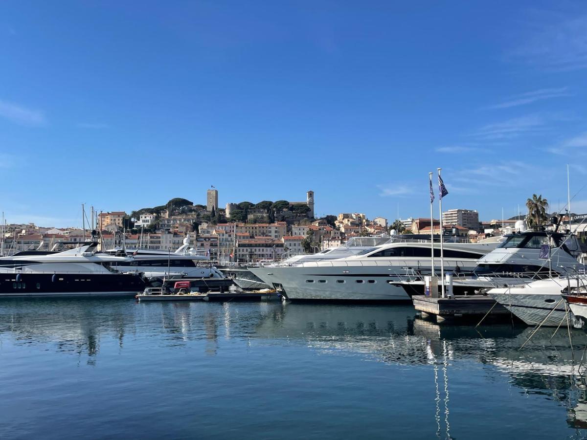 Cannes : Agreable Et Lumineux Appartement Vue Mer Exteriör bild